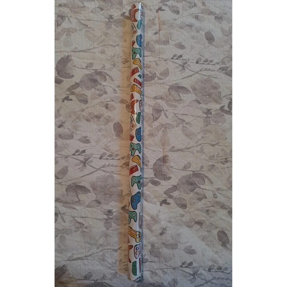 NIB 6 Rolls Wrapping Paper Spritz Video Games Controller 20 Sq Ft Eac Gift Wrap